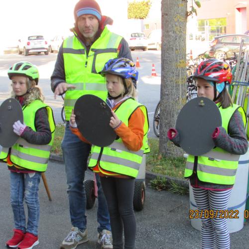 Erste Radfahrübung