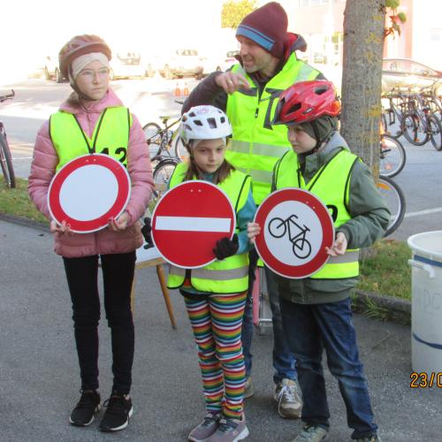 Erste Radfahrübung