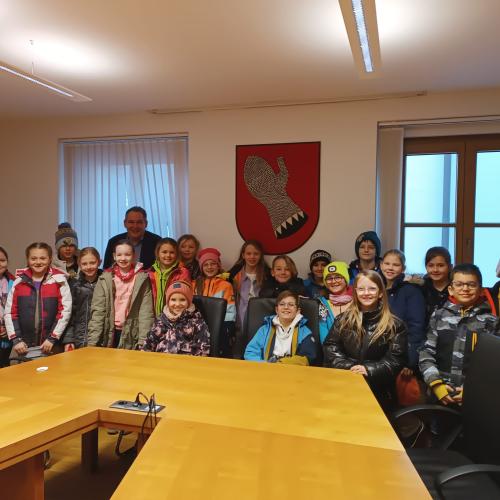 Besuch beim Bürgermeister