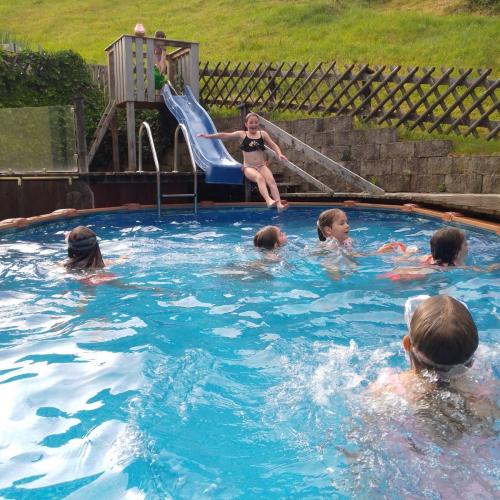 Küken und Pool