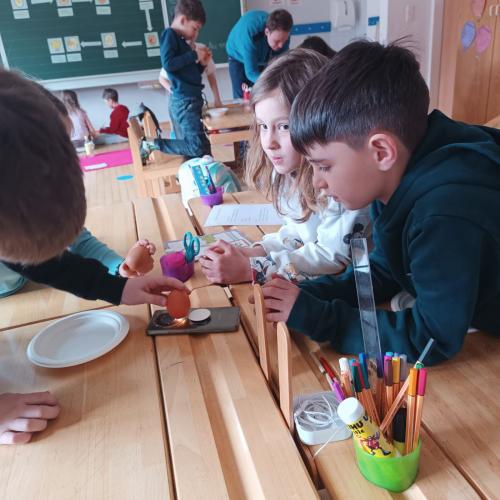 Experiment mit Eiern